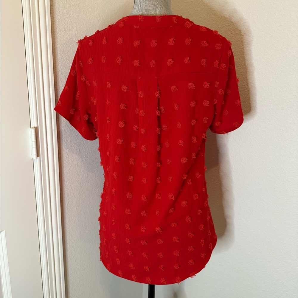 Blooming Jelly Red Women's Polka Dot Top | M - Picture 3 of 11